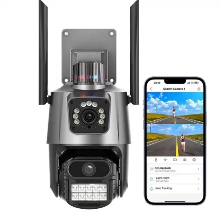 Камера відеоспостереження PTZ вулична WiFi P11 (3MP➕3MP) (ICSEE)